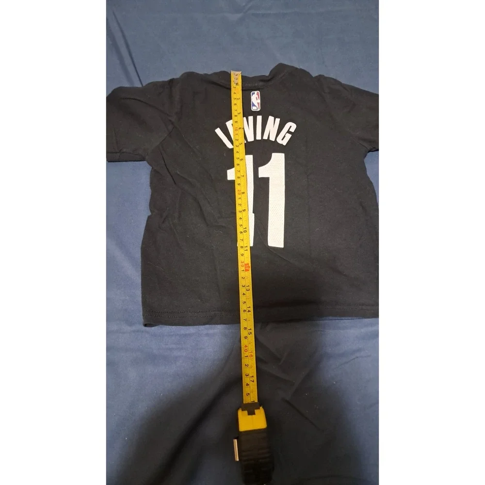 Nike Brooklyn Nets Irving T-Shirt Boys 4T Black NBA Basketball Graphic Tee